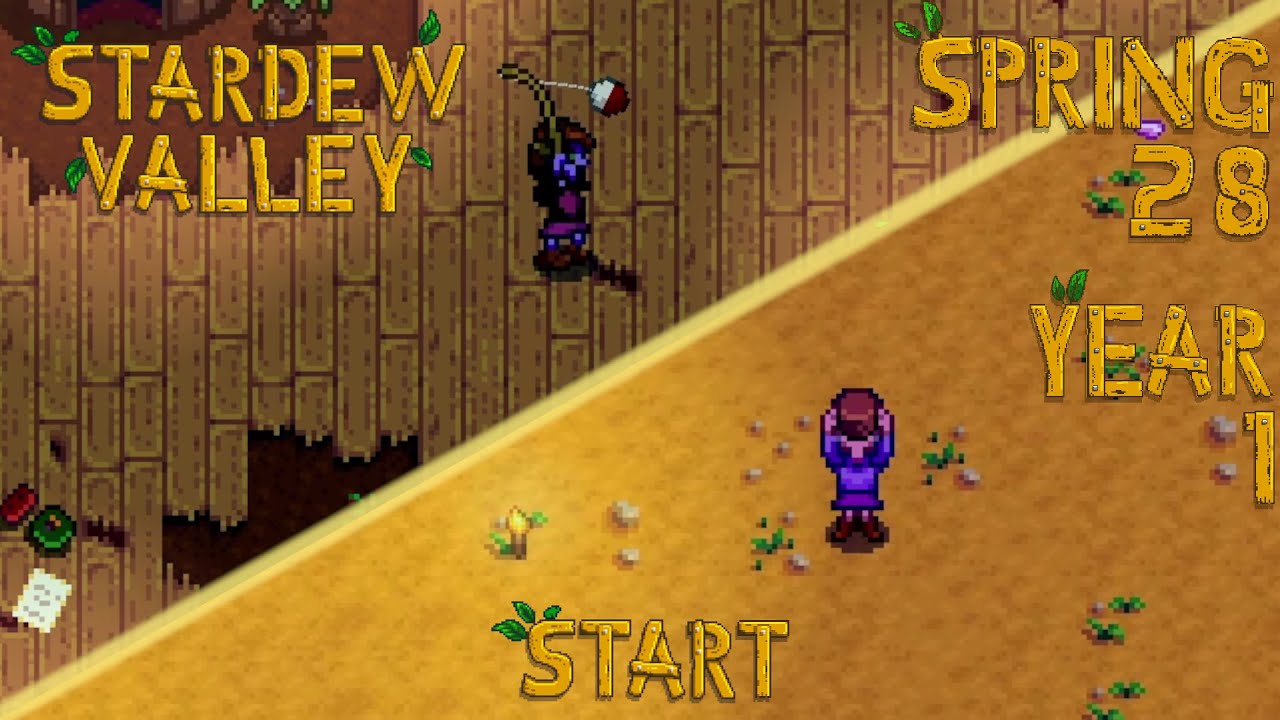 Spring’s End – Stardew Valley, Spring 28, Year 1, Start
