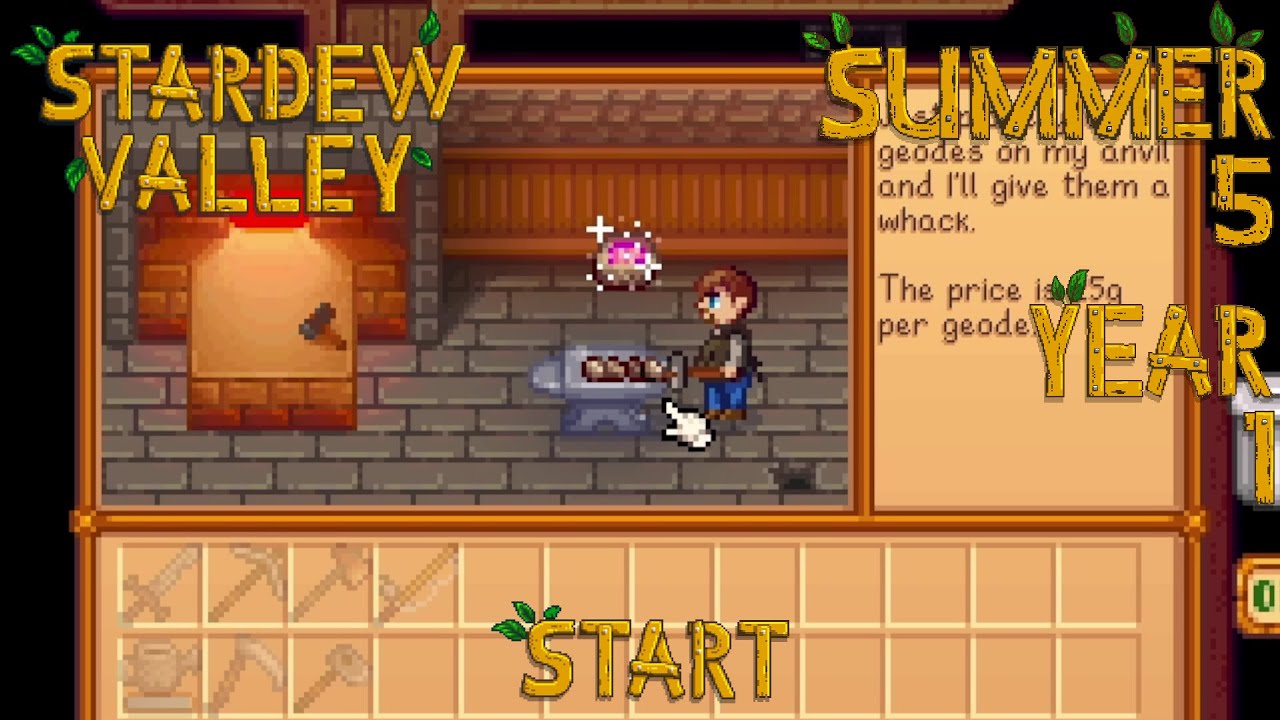 Chicken! – Stardew Valley, Summer 5, Year 1, Start
