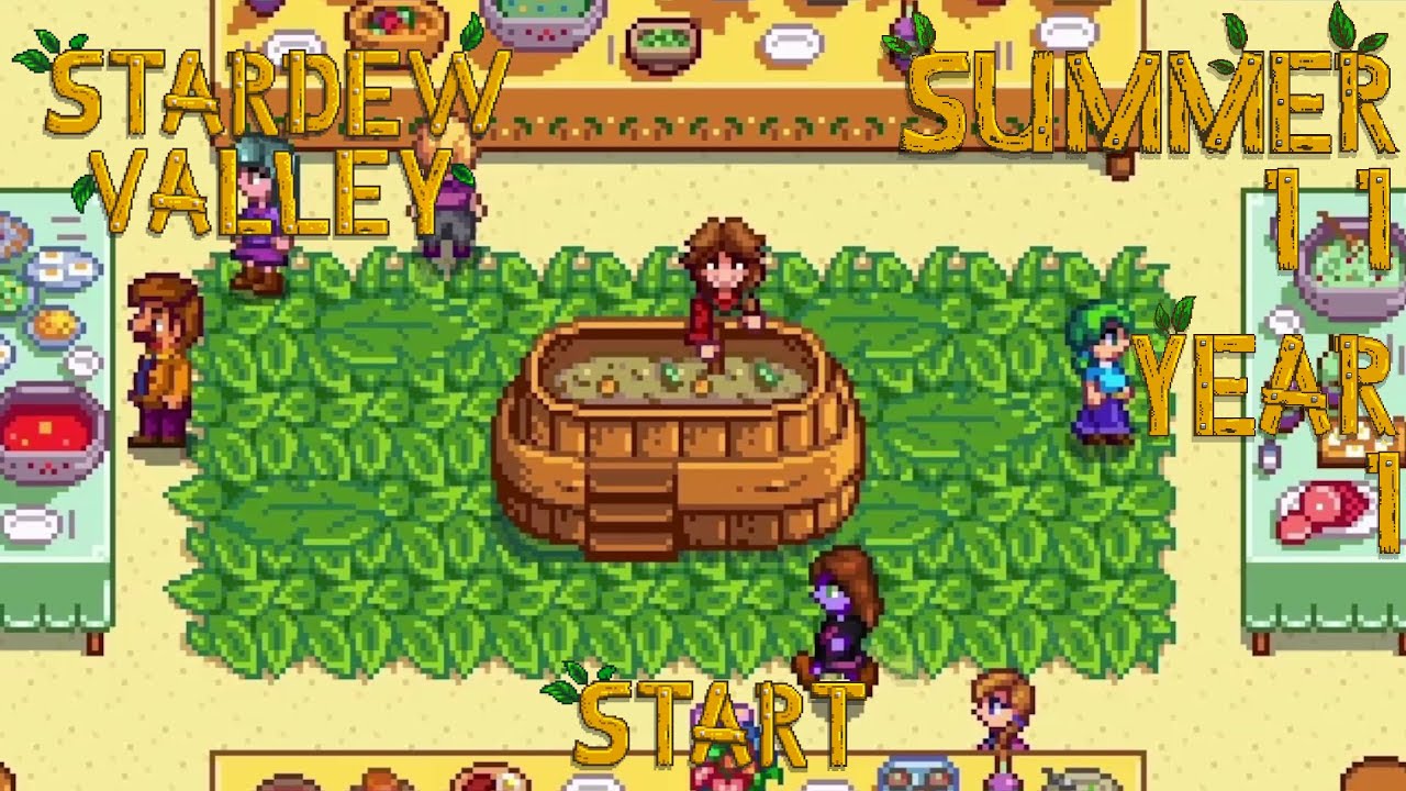 Luau Hot Pot – Stardew Valley, Summer 11, Year 1, Start