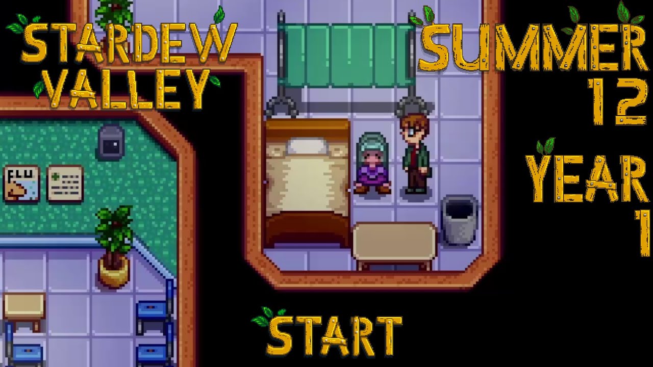 Hospital Visit – Stardew Valley, Summer 12, Year 1, Start