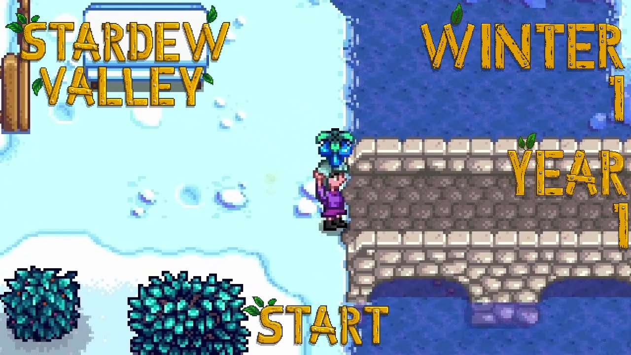 Winter Wonderland – Stardew Valley, Winter 1, Year 1, Start