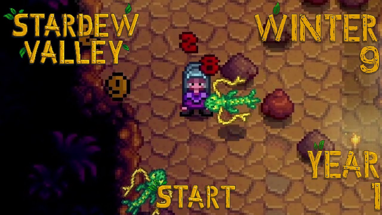 Rage Quit – Stardew Valley, Winter 9, Year 1, Start