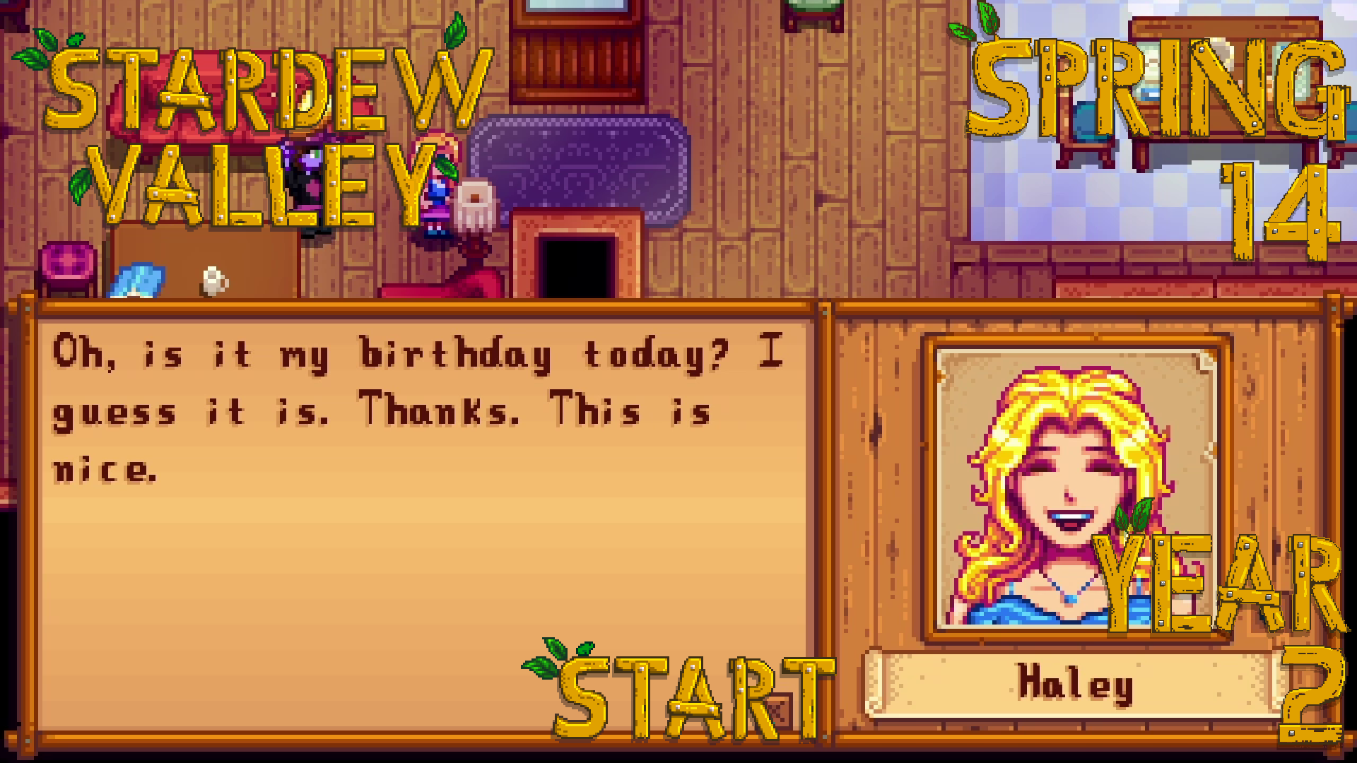 The Blues That You Get On The Day After Egg Day – Stardew Valley, Spring 14, Year 2, Start