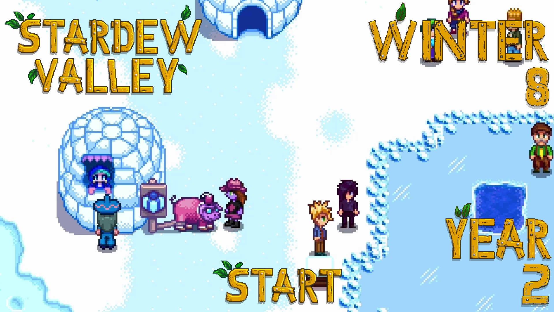 Out On The Ice – Stardew Valley, Winter 8, Year 2, Start