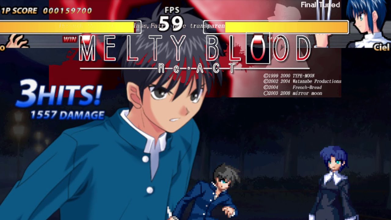 The REAL Melty Blood – Melty Blood Re-Act: Through the Looking Glass, Fairy Tale transparently